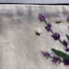 Lavender embroidered pen case