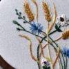 Wheat & daisy embroidery hoop🌾