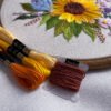 Sunflower bouquet embroidery hoop🌻