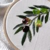 Olive branch embroidery hoop 🫒