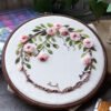 Pink roses embroidery hoop🌸