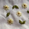 Daisy embroidred pen case