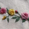 Floral embroidred pen case