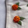 Lantana embroidred pen case